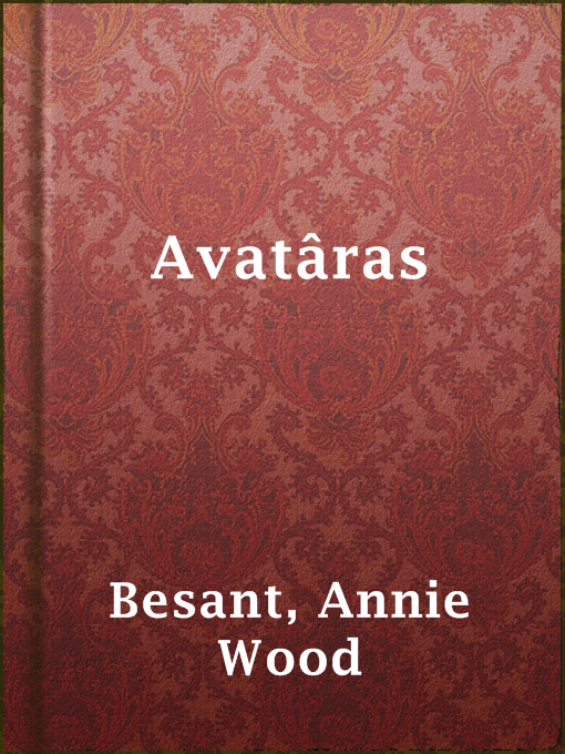 Title details for Avatâras by Annie Wood Besant - Available